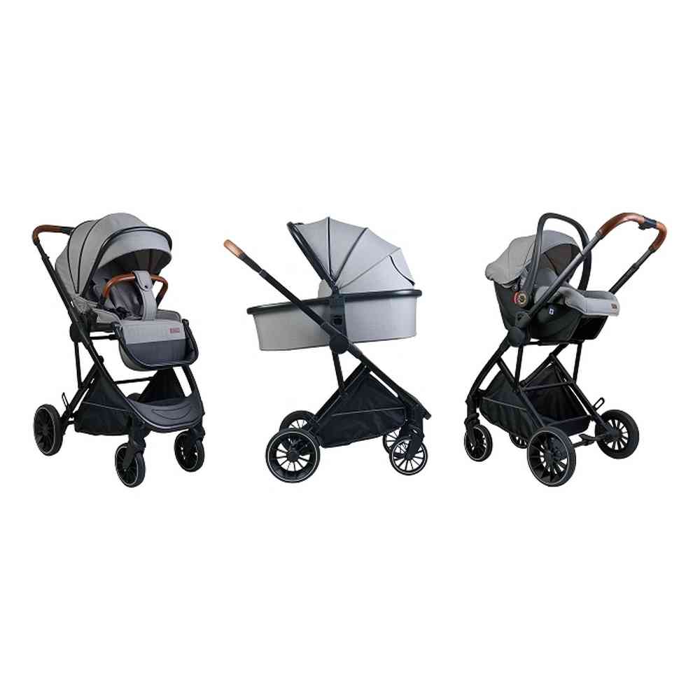 BBO KOLICA ZA BEBE 3U1 NEO (BD801) - LIGHT GREY 