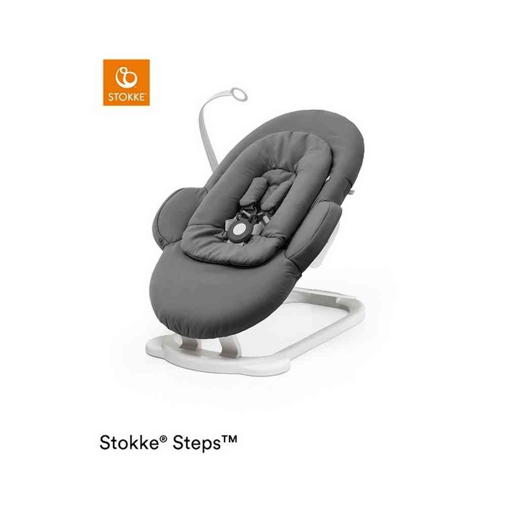 STOKKE STEPS BOUNCER - HERRINGBONE GREY