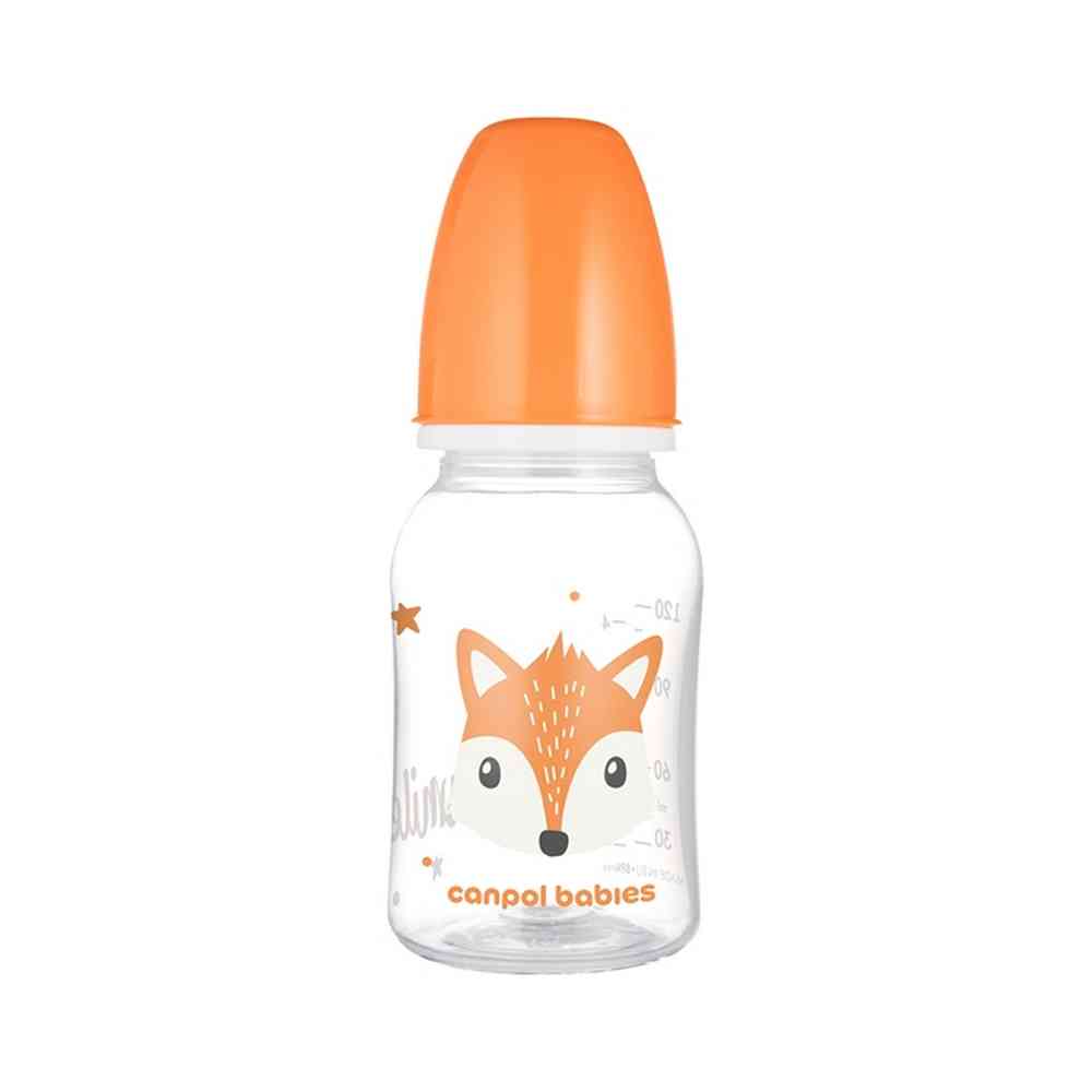 CANPOL BABIES FLASICA CUTE ANIMALS 120ML (11/851) - ORANGE 