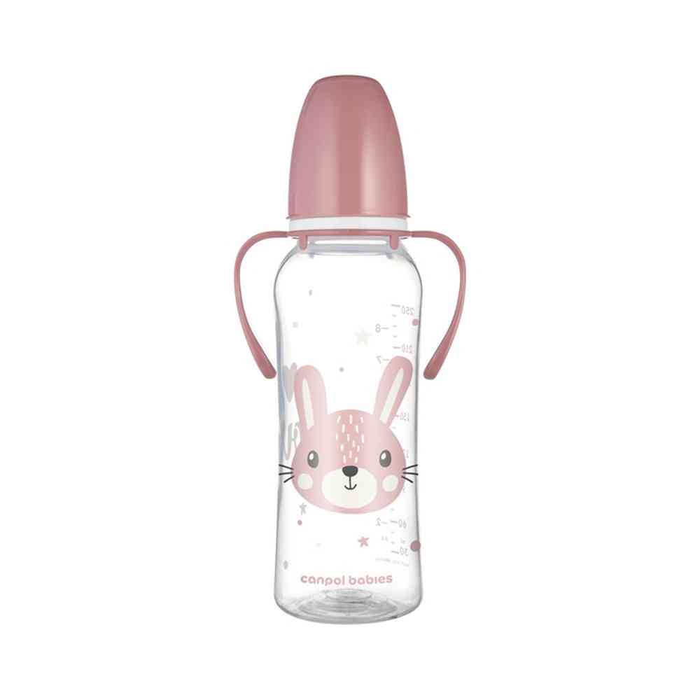 CANPOL BABIES FLASICA CUTE ANIMALS SA RUCKAMA 250ML (11/845) - PINK 