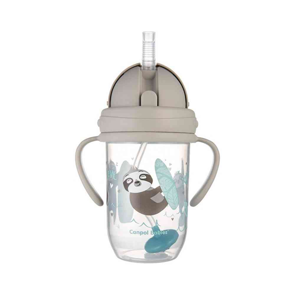 CANPOL BABIES NON-SPILL SPORTSKA SOLJA SA SLAMCICOM (TEG) 270ML 56/606 EXOTIC AN