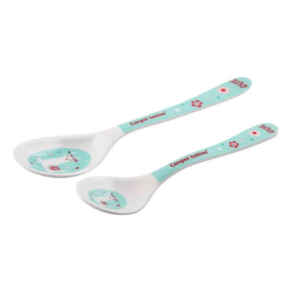 CANPOL BABIES SET KASIKA (2KOM) 4/530 MELAMINE - EXOTIC ANIMALS TURQUOISE