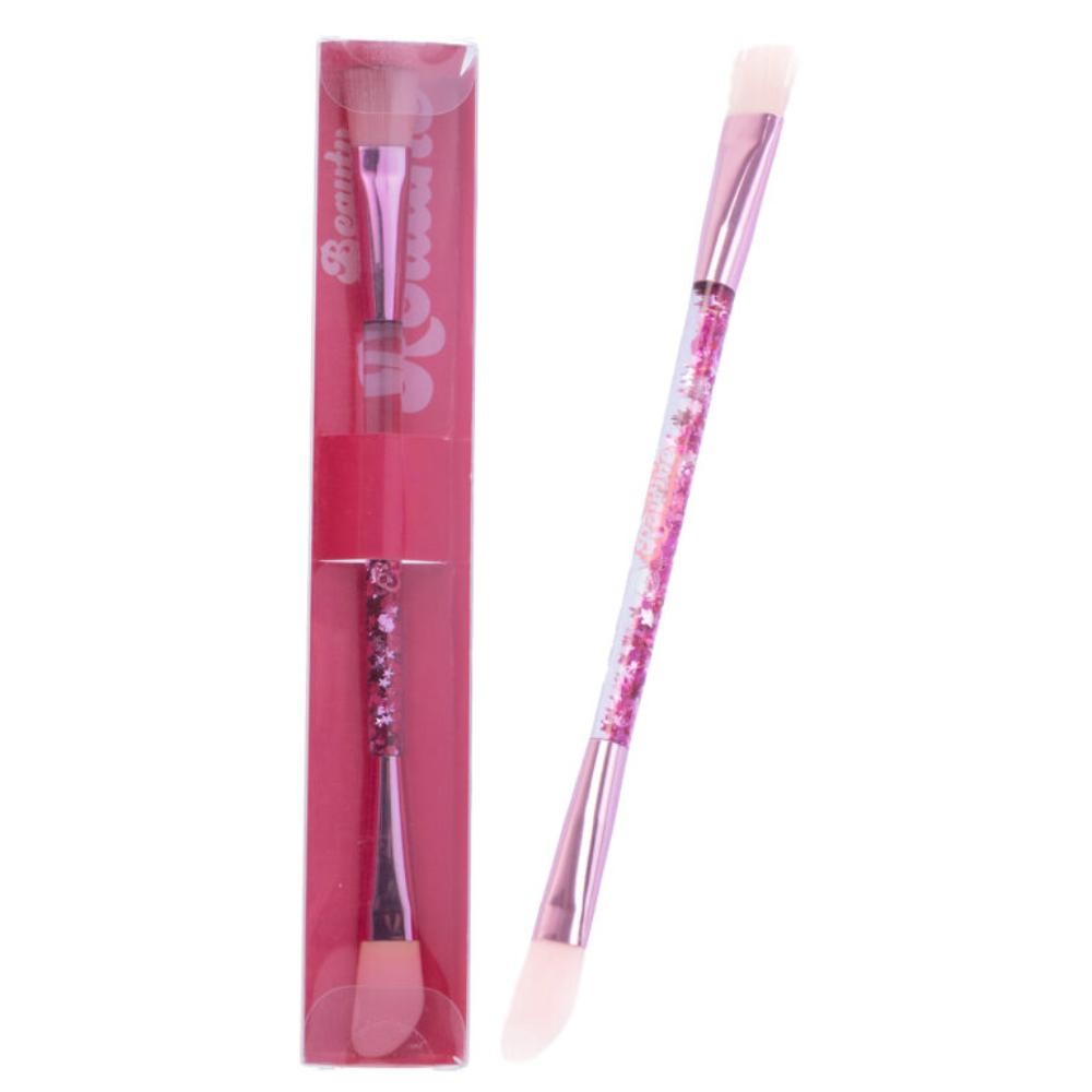 BEAUTY ROUTINE DVOSTRANA ČETKICA SA ŠPATULOM 