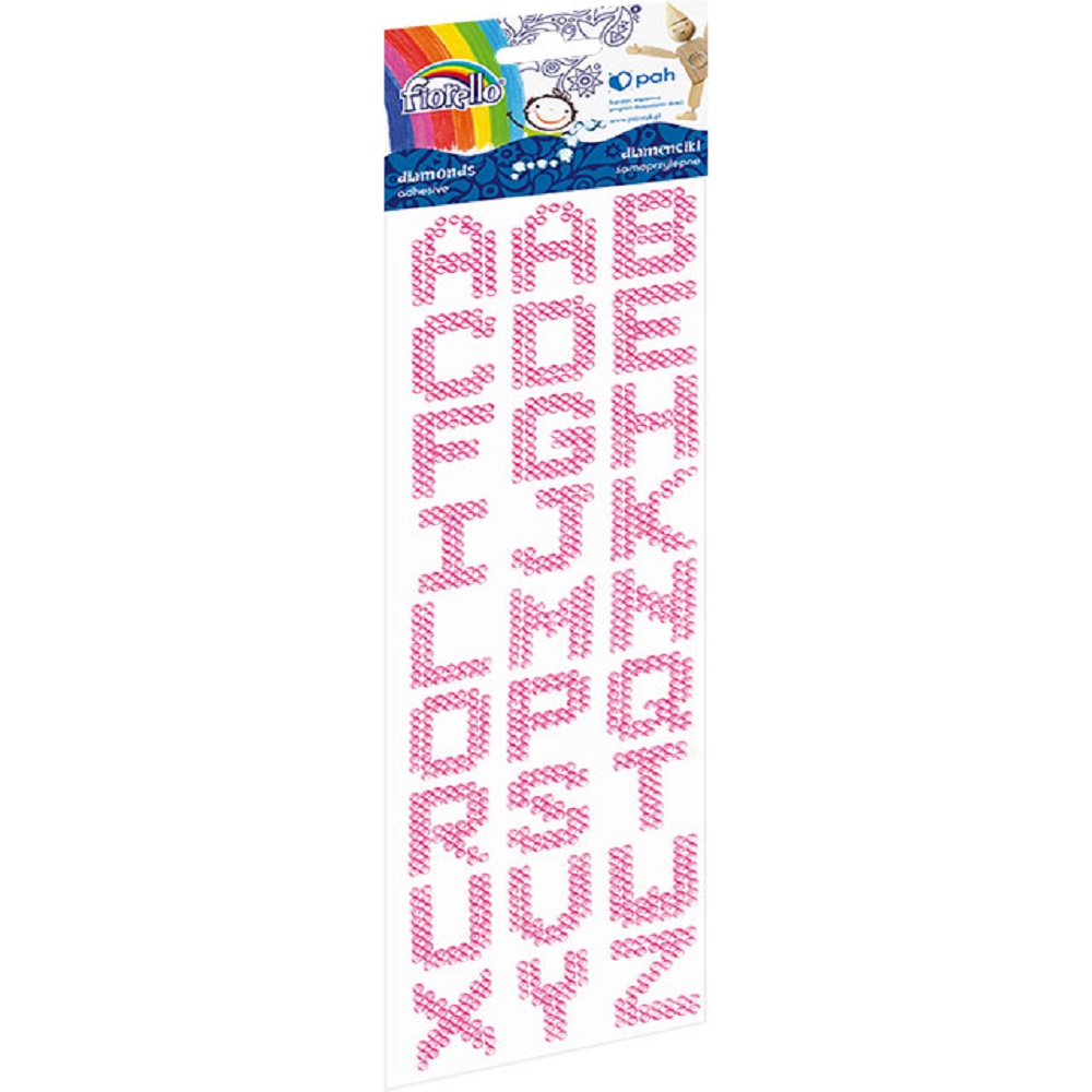FORELLO DIJAMANT STIKERI SLOVA PINK GR-DS090-02