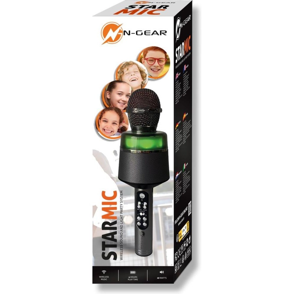 N-GEAR  BLUETOOTH MIKROFON SPACE BLACK 