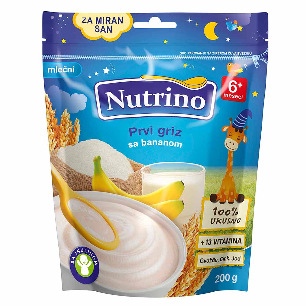 NUTRINO MLECNA KASA PRVI GRIZ SA BANANOM 200G 