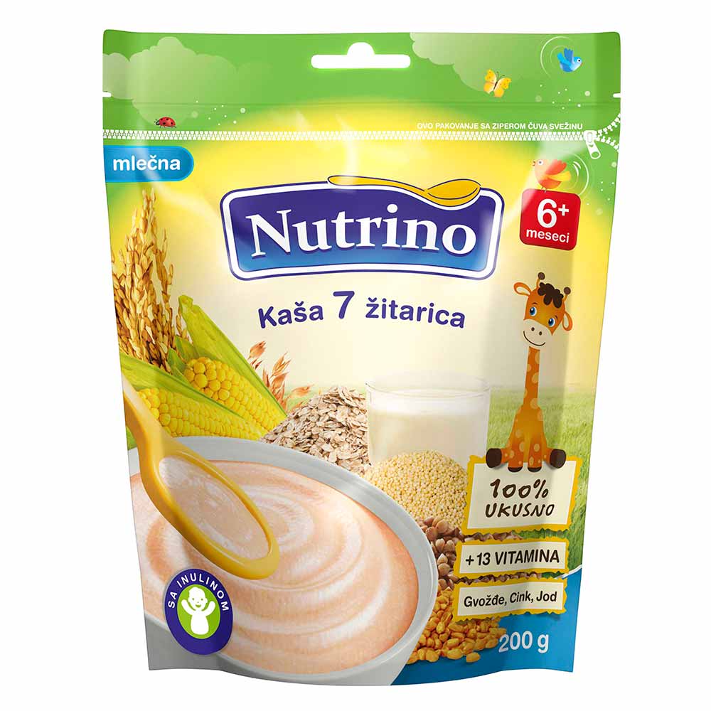 NUTRINO MLECNA KASA 7 ZITARICA 200G 