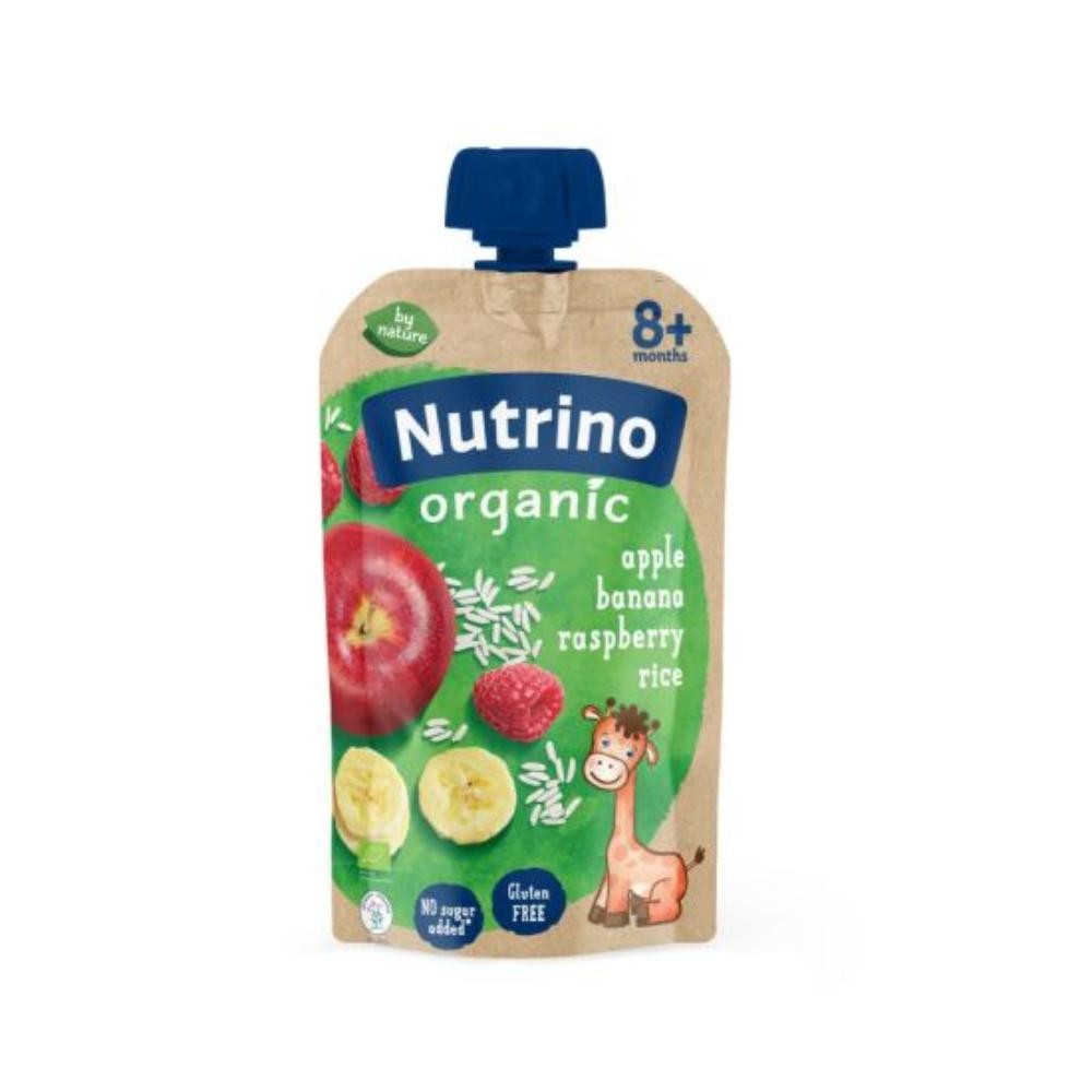 NUTRINO ORG POUCH JABUKA BANANA MALINA 100G 