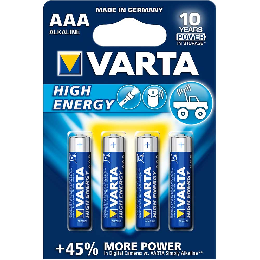 VARTA HIGH ENERGY ALKALNA LR03 BLI4 