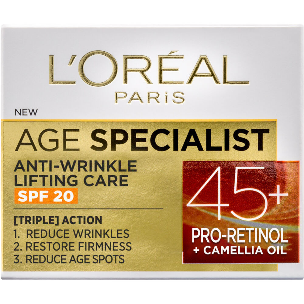LOREAL PARIS AGE SPECIALIST ANTIWRINKLE 45+ DNEVNA NEGA PROTIV BORA 50 ML SPF20 