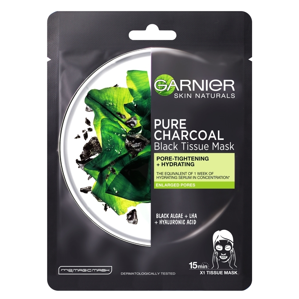 GARNIER SKIN NATURALS TISSUE MASK PURE CHARCOAL MASKA ZA LICE 