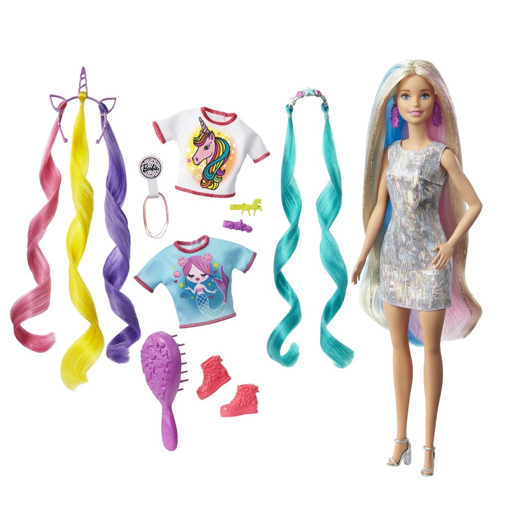 MATTEL BARBIE SA FANTASTICNOM KOSOM SA UMETCIMA Dexy Co Kids Akcija Cena