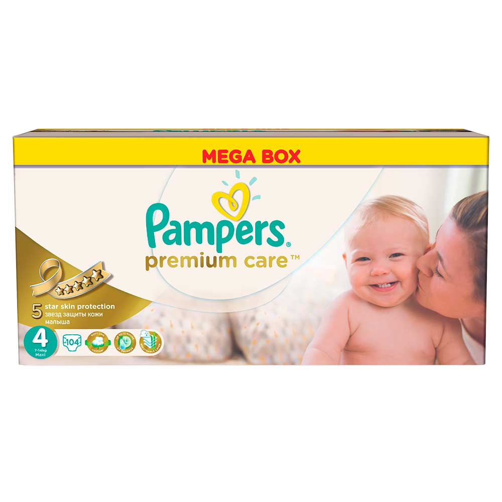 PAMPERS PELENE PREMIUM MB MAXI 4, 9-14KG, 104 KOM Dexy Co Kids