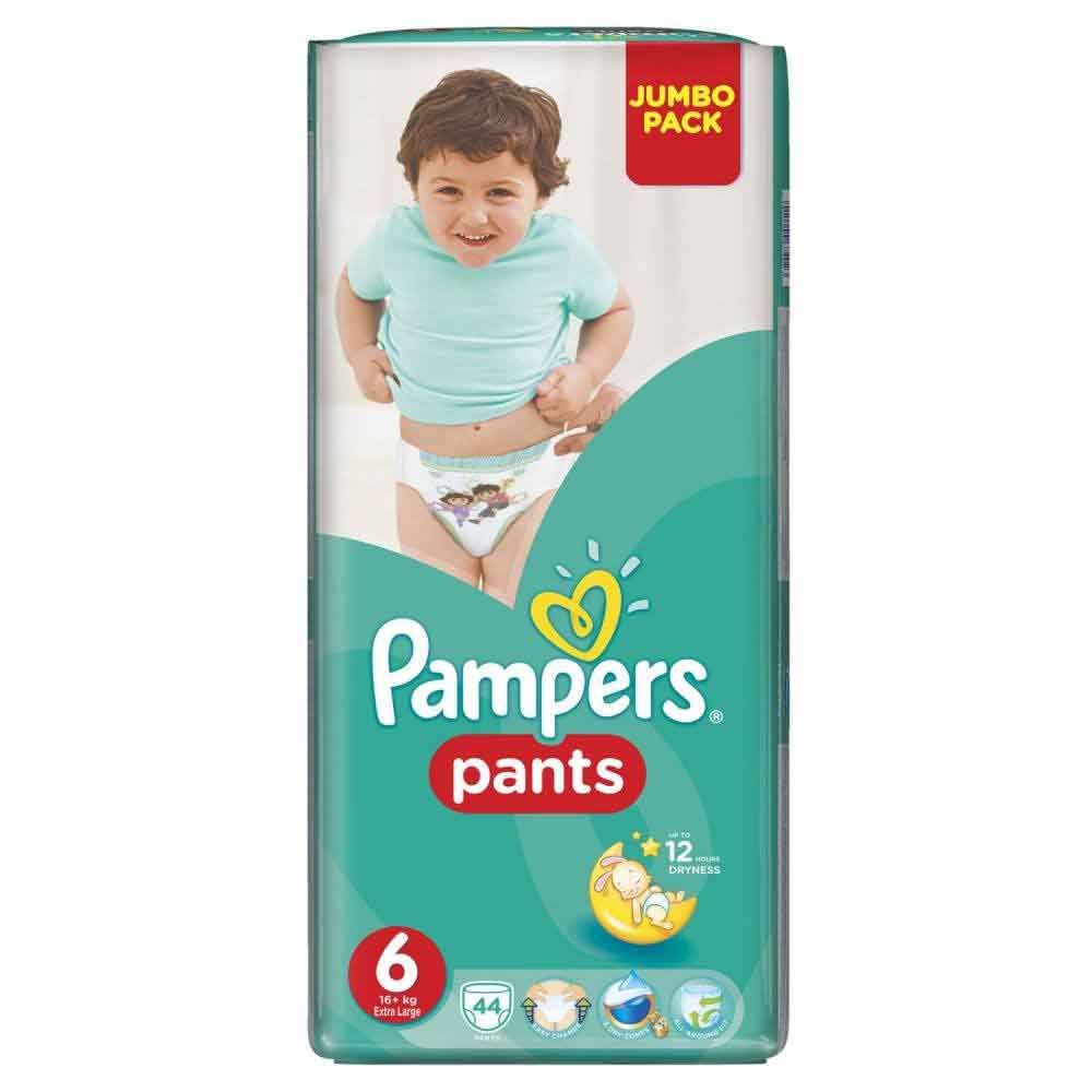 PAMPERS JP 6 EXTRA LARGE PANTS 44 