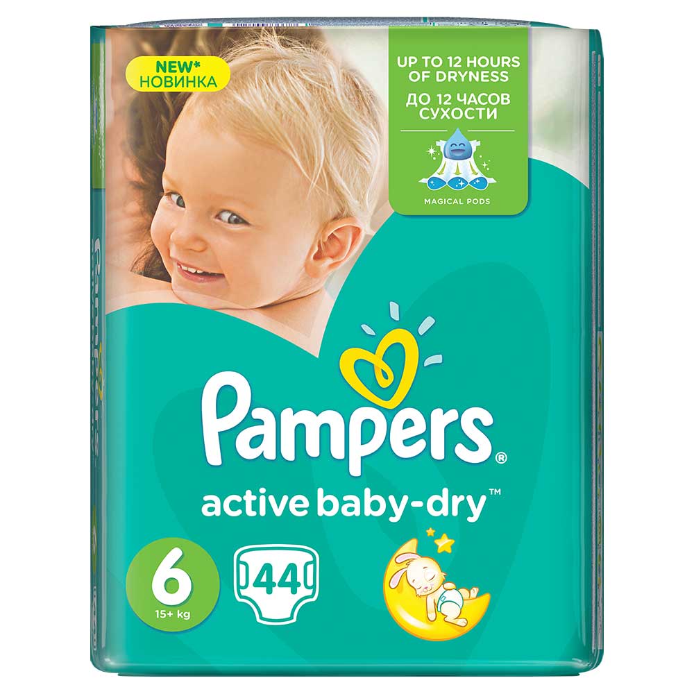 PAMPERS PELENE JPM  6 EXTRA LARGE ACTIVE 44 