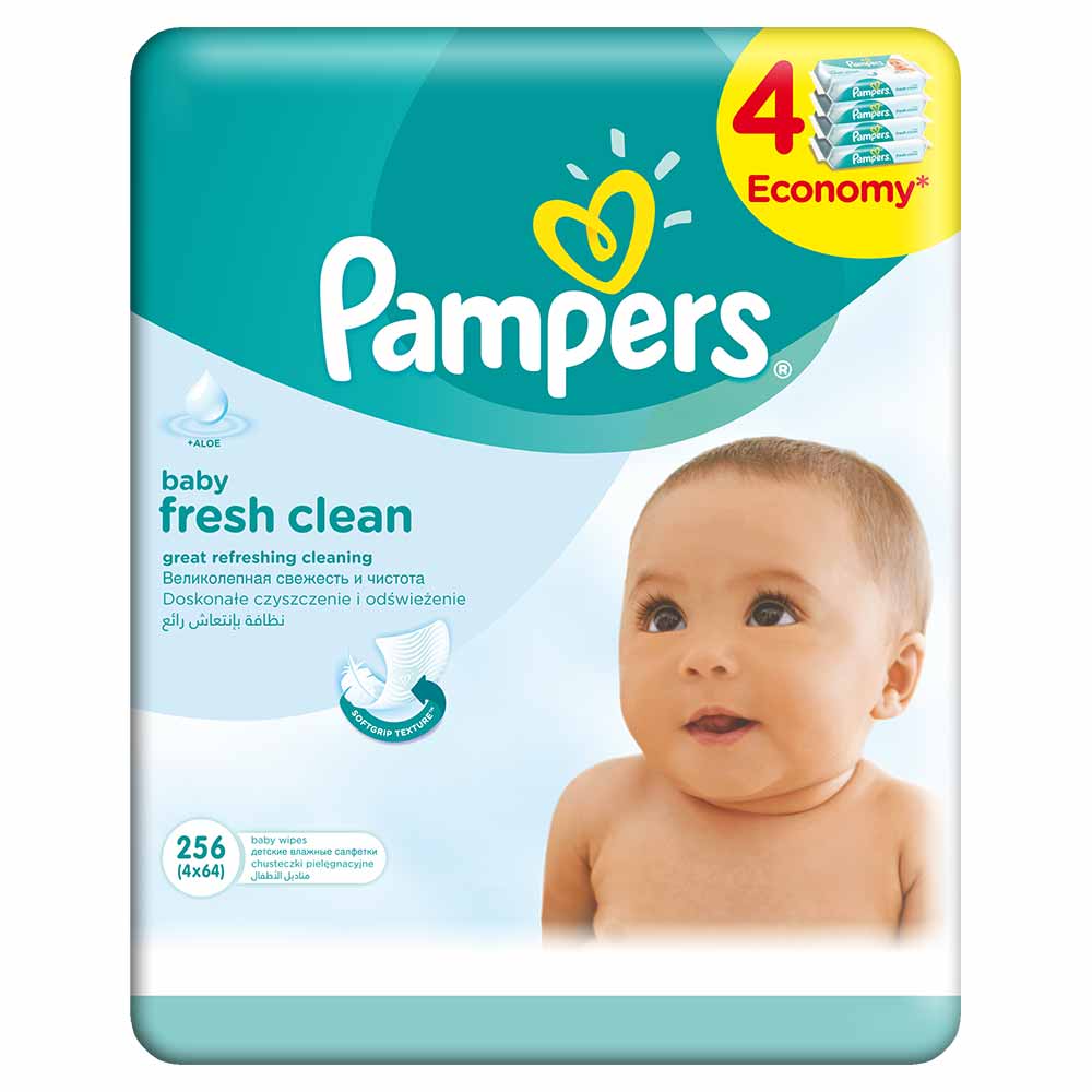 PAMPERS WIPES BABY FRESH QUATTRO 4X64 