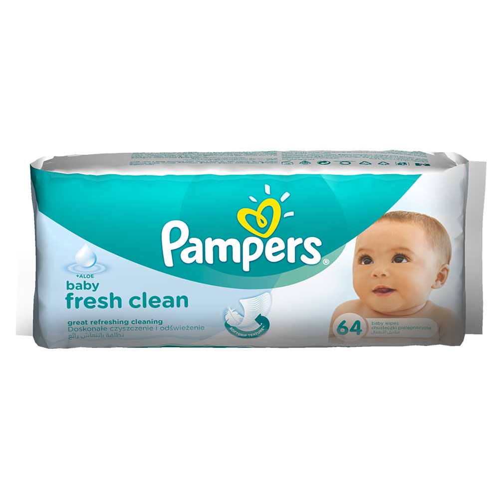 PAMPERS WIPES REFILL 64 