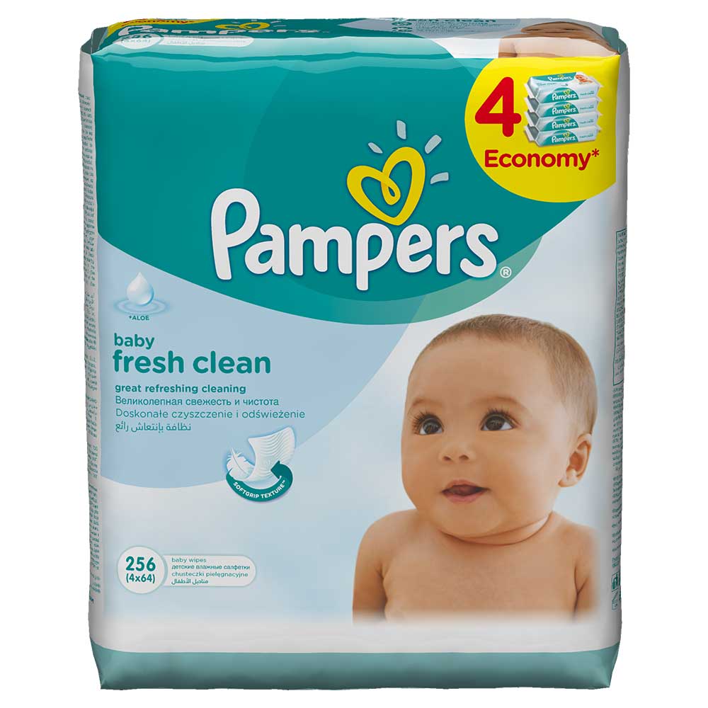 PAMPERS WIPES REFILL 64 3+1 