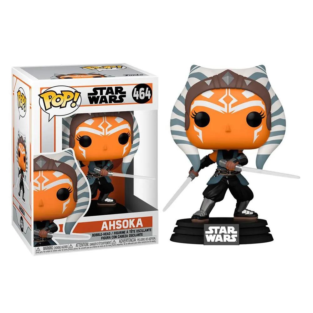 FUNKO STAR WARS MANDALORIAN POP! VINYL - AHSOKA W/SABERS 