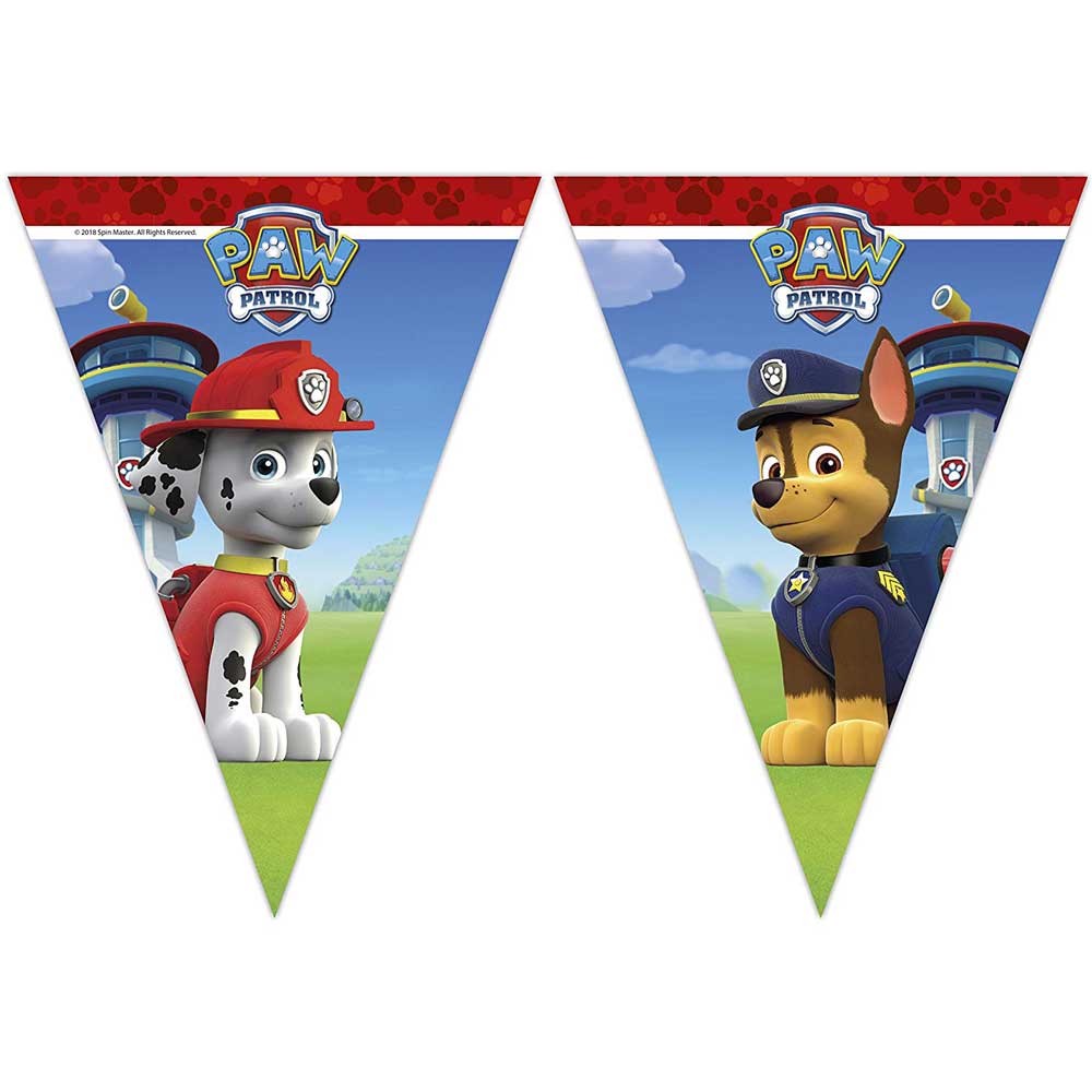 PAW PATROL PARTY DEKORACIJA ZASTAVICE 9 KOM 