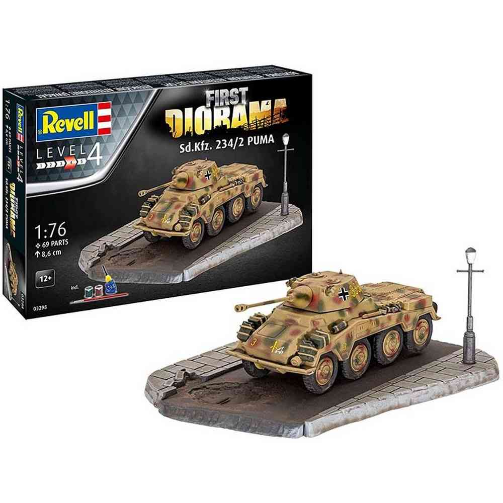 REVELL MAKETA FIRST DIORAMA SET - SD.KFZ. 234/2 PUMA 