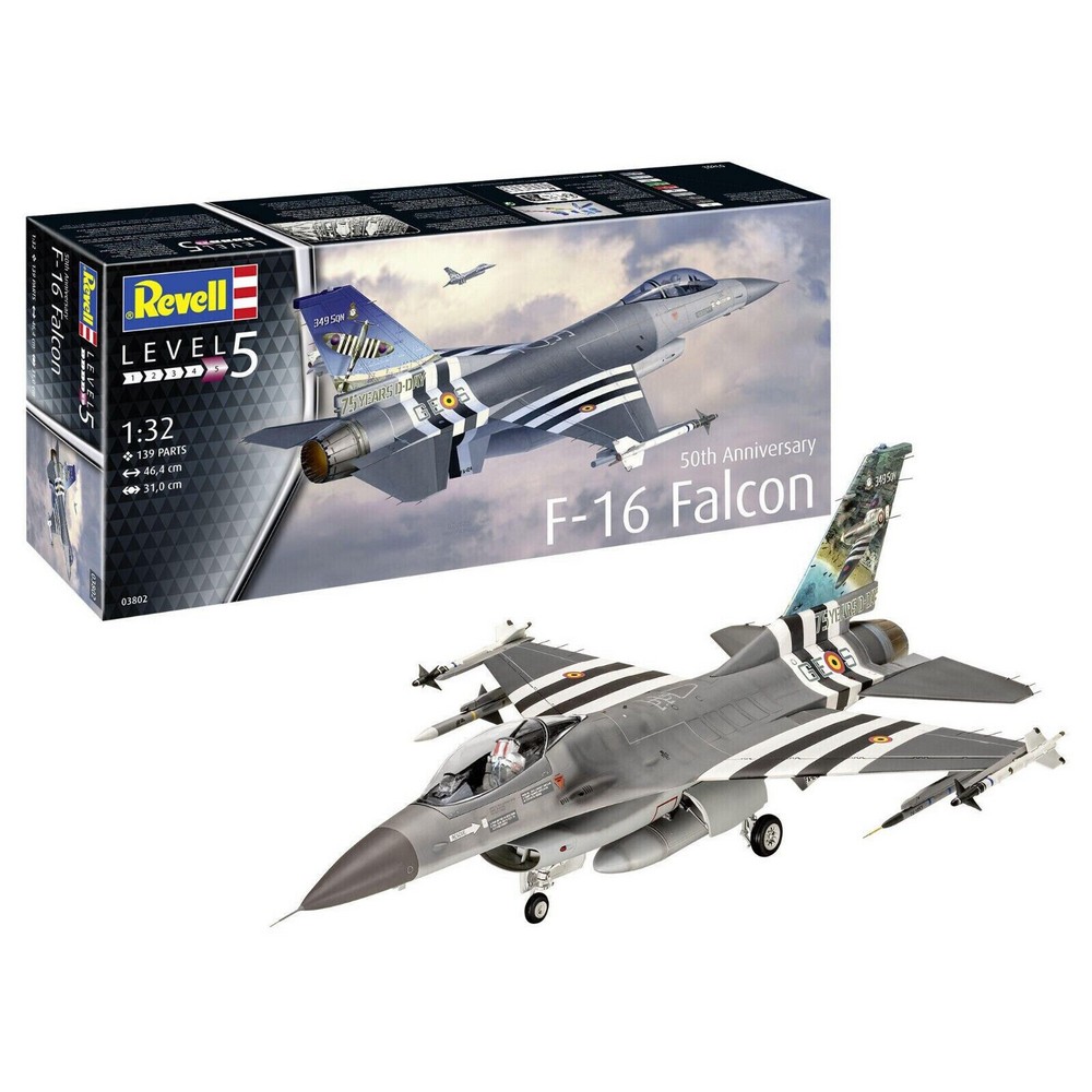 REVELL MAKETA F-16 FALCON 50TH ANNIVERSARY 