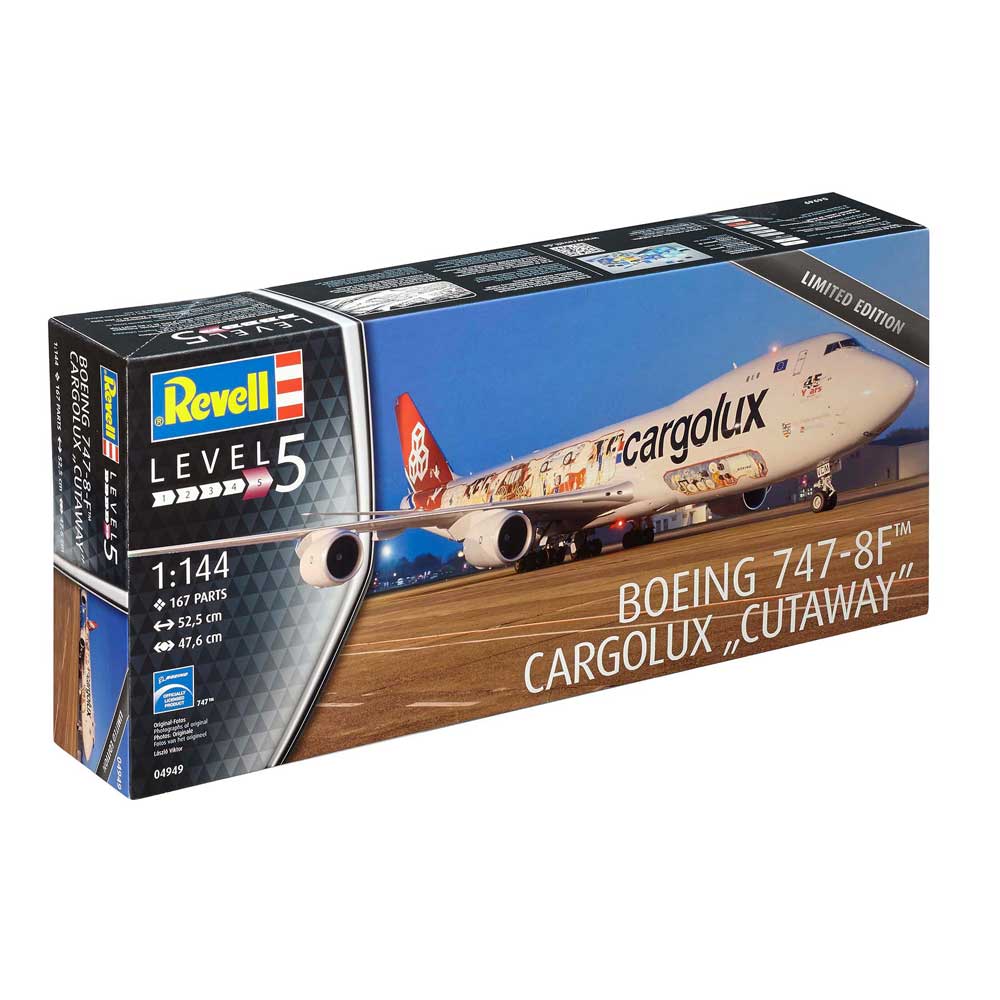 REVELL MAKETA BOEING 747-8F CARGOLUX  CUTAWAY 