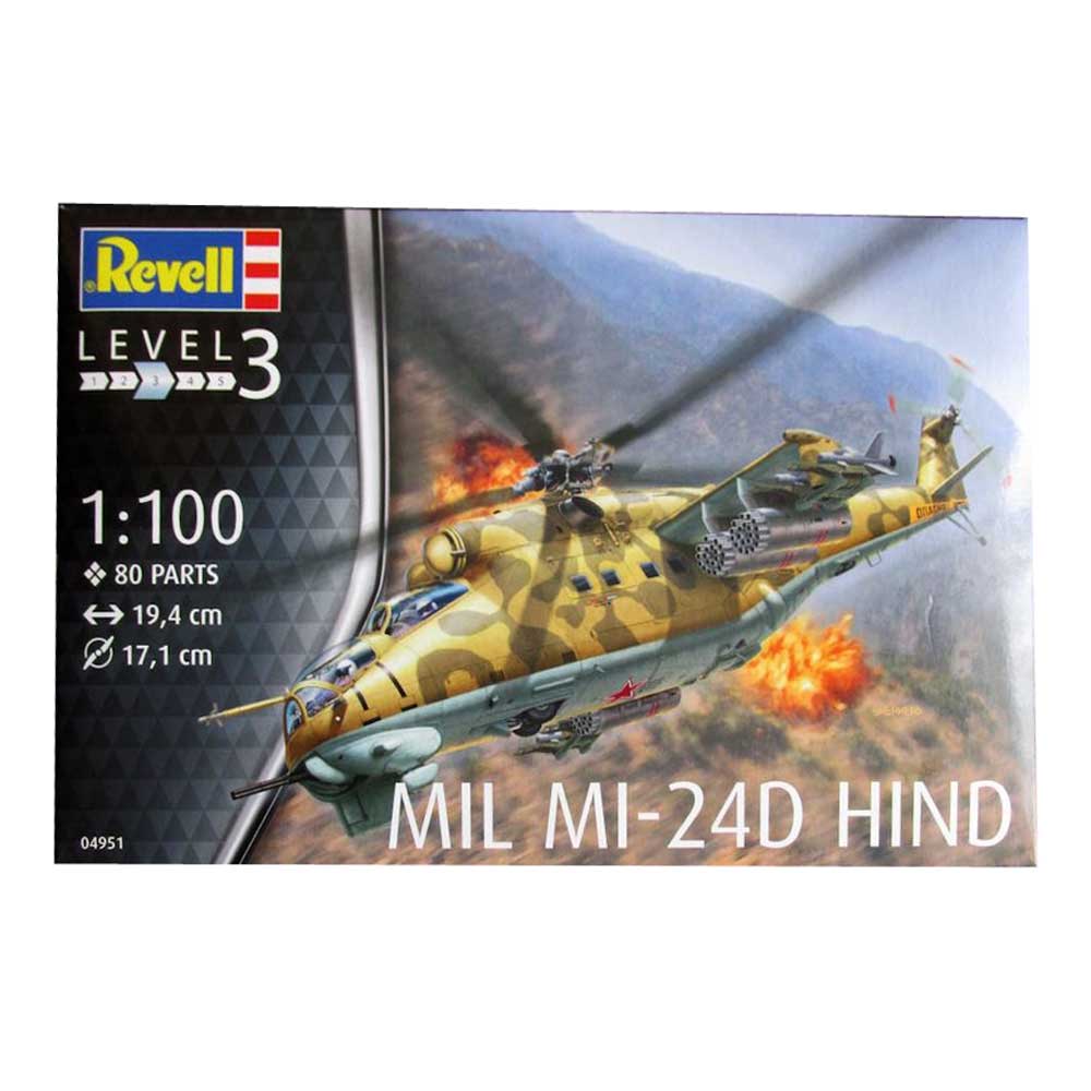 REVELL MAKETA MIL MI-24D HIND 