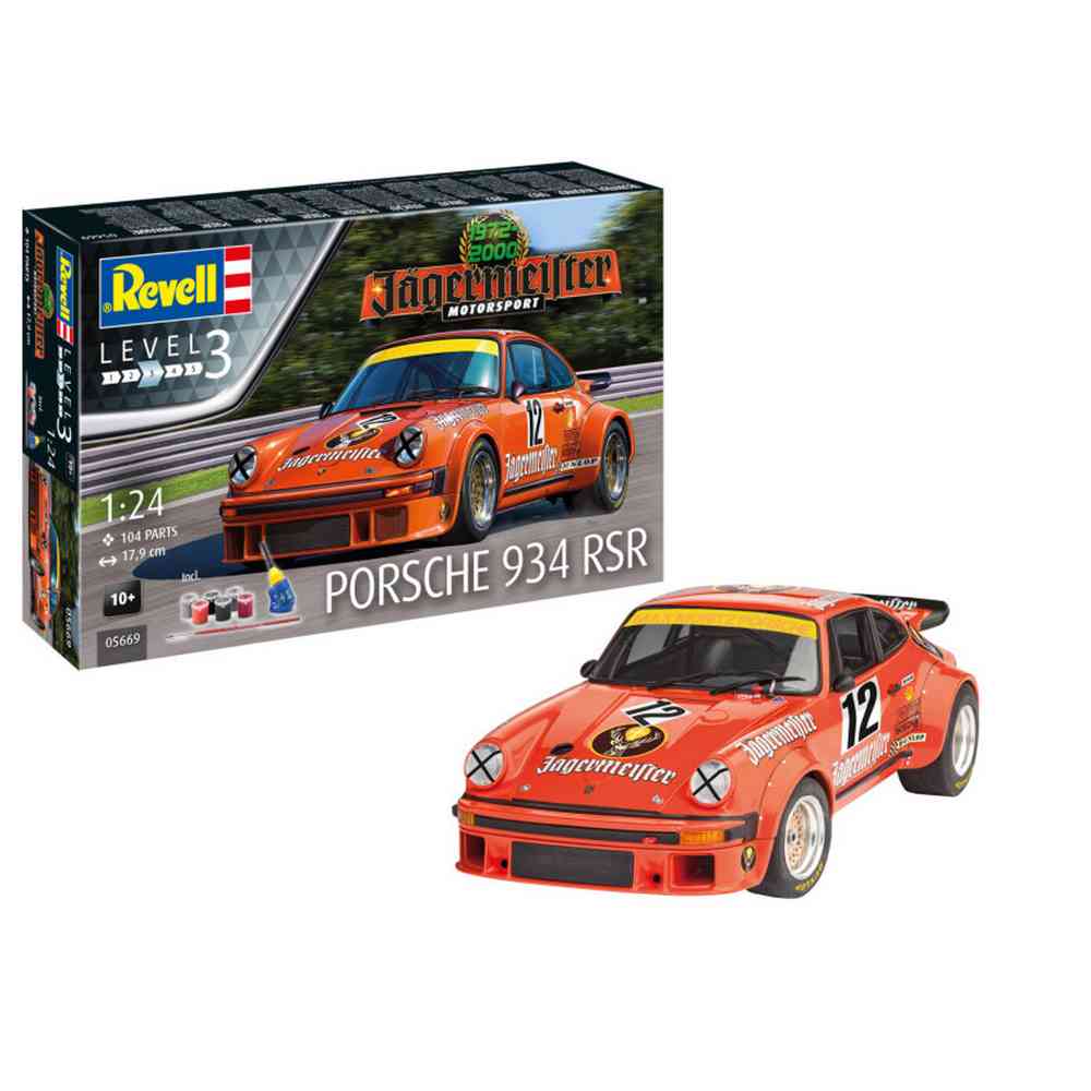 REVELL MAKETA GIFT SET JÄGERMEISTER MOTOR SPORT 50TH ANNIVERSARY 