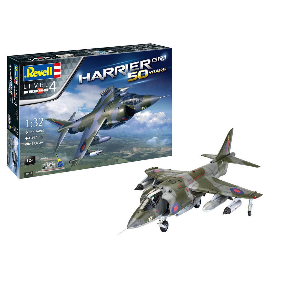 REVELL MAKETA GIFT SET HARRIER GR.1 50TH ANNIVERSARY 