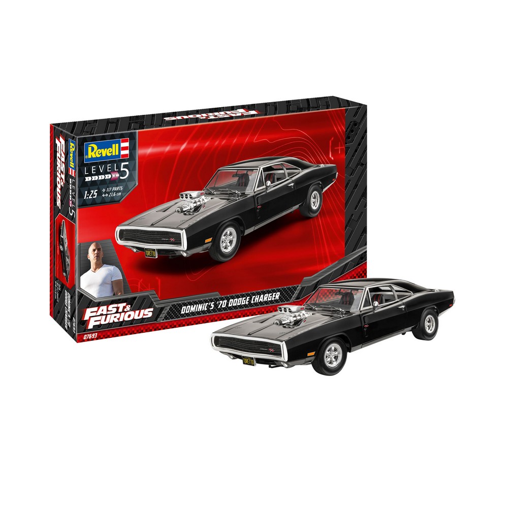REVELL MAKETA FAST & FURIOUS - DOMINICS 1970 DODGE CHARGER 