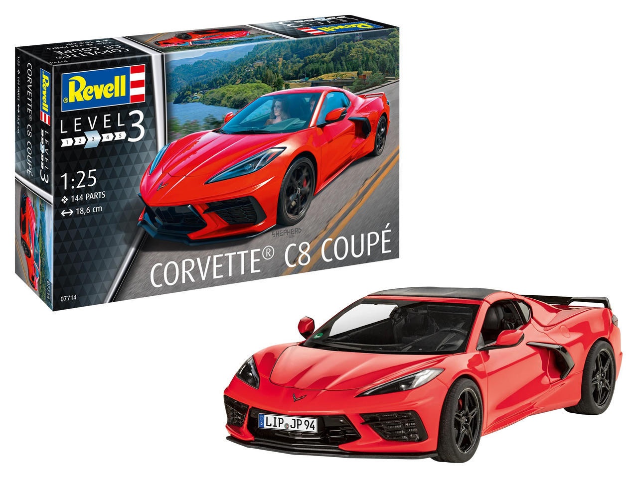 REVELL MAKETA RC SCALE CAR CORVETTE C8 