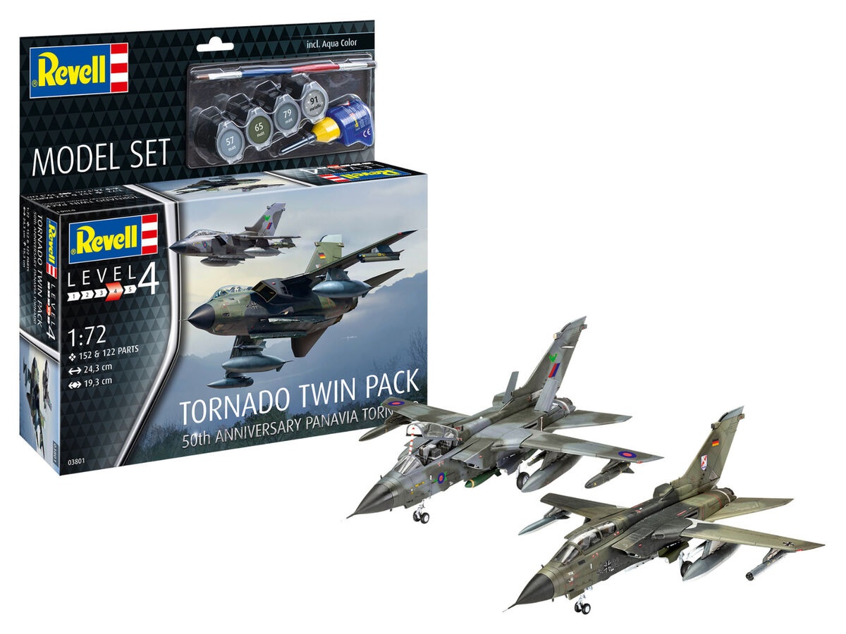REVELL MAKETA MODEL SET TORNADO 50TH ANNIVERSARY TWINPACK 