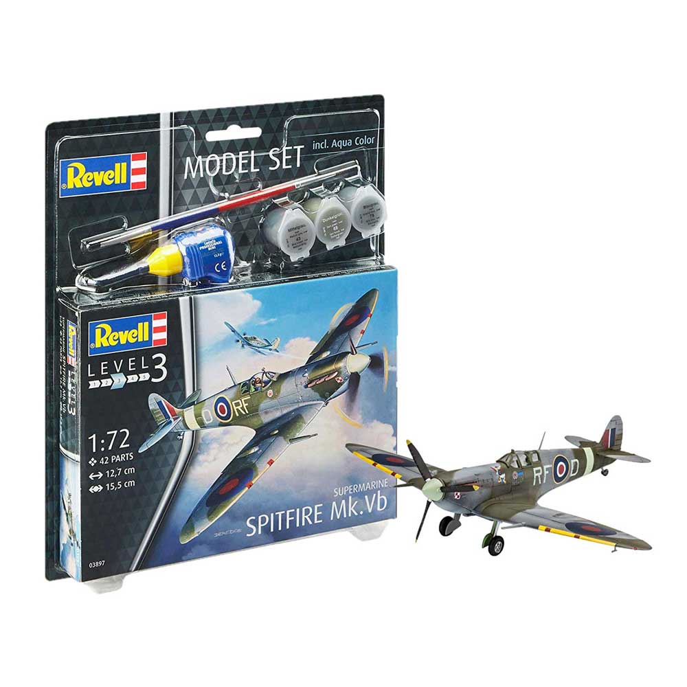 REVELL MAKETA MODEL SET SUPERMARINE SPITFIRE M 