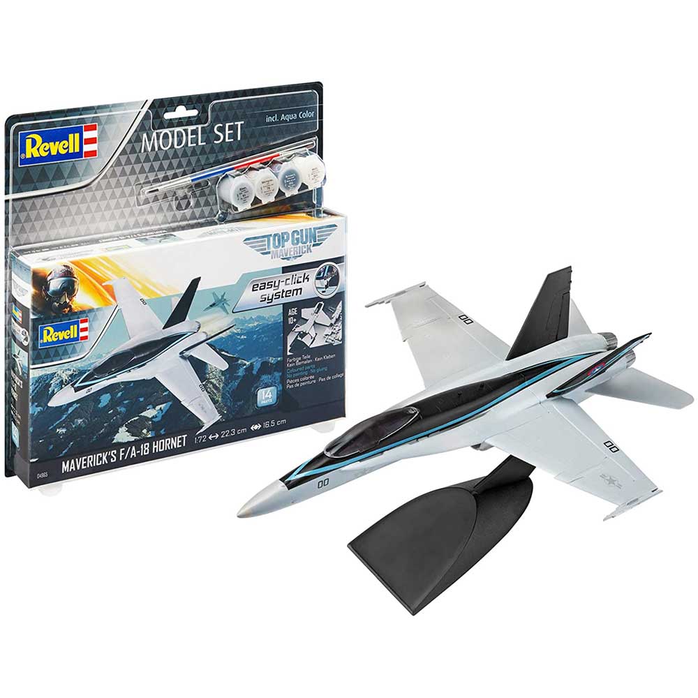 REVELL MAKETA MODEL SET F/A-18 HORNET  TOP GUN 