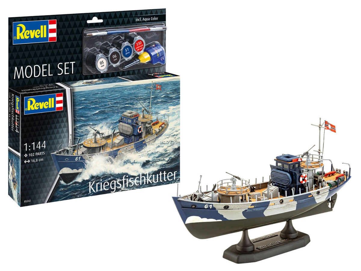 REVELL MAKETA MODEL SET KFK KRIEGSFISCHKUTTER