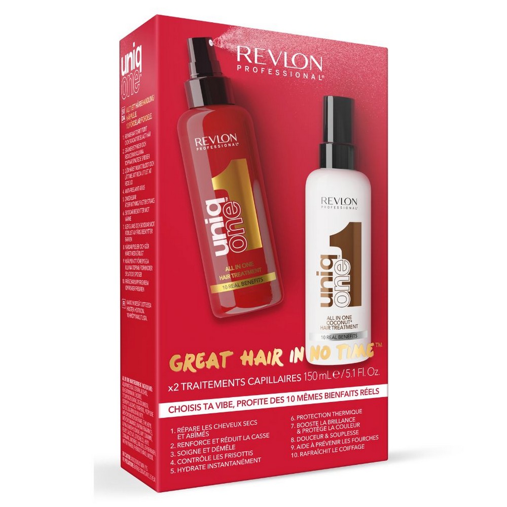 REVLON UNIQ ONE SUMMER SET CLASSIC & COCONUT 2X150ML 