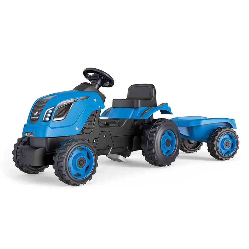 SMOBY FARMER XL BLUE TRAKTOR SA PRIKOLICOM 