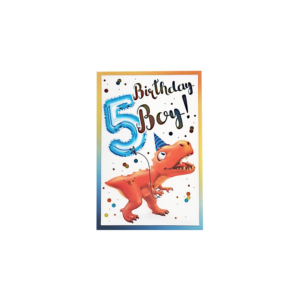 CESTITKA 3D HOOREY BIRTHDAY BOY 5