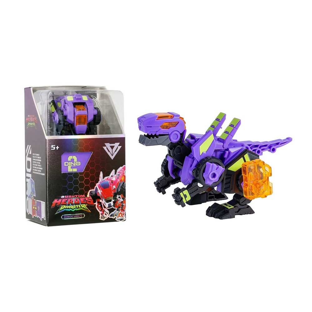DINOSTER DINOCUBES RAPTORBOT PURPLE 