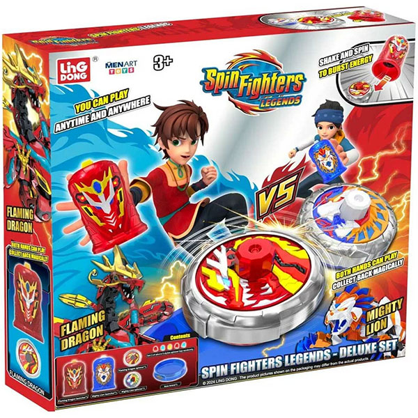 SPIN FIGHTERS LEGENDS - DELUXE SET 