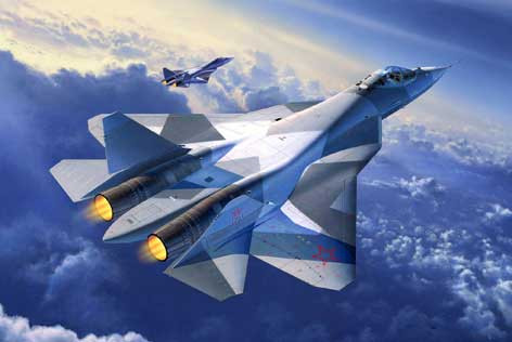 Suhoj T-50 PAK FA superkrstaš 