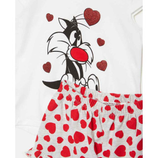 BLUKIDS PIDZAMA SHORT PYJAMAS 2/8 BIANCO/GRIGI