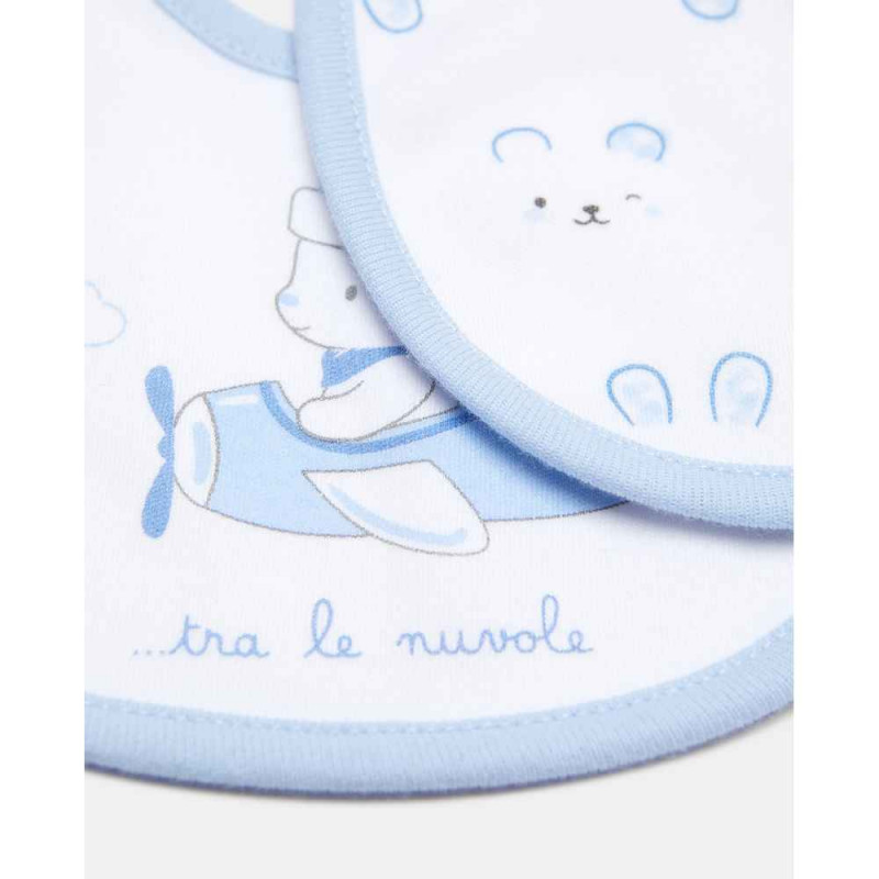 BLUKIDS PORTIKLA 2PK BIB PICCOLA AZURE AZZURRO/BIAN