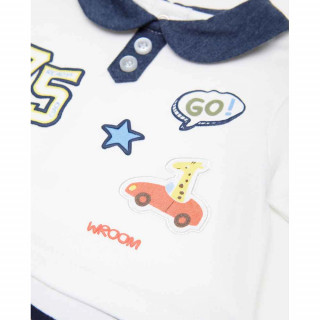 BLUKIDS ZEKA BAB BOY BLU WHITE/ LGHT.GREY MEL