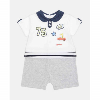 BLUKIDS ZEKA BAB BOY BLU WHITE/ LGHT.GREY MEL 