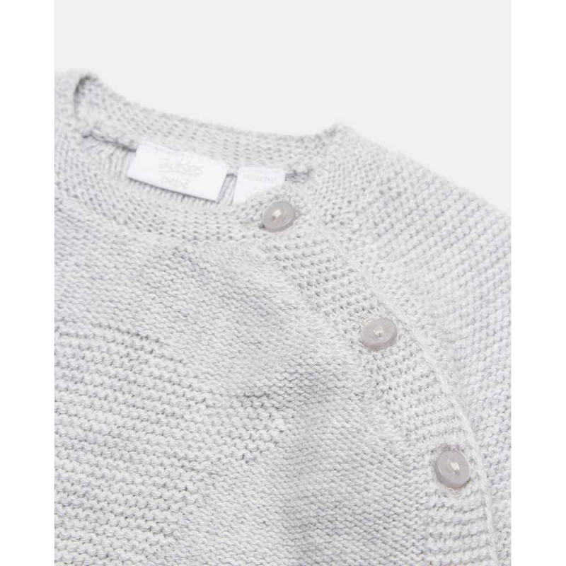 BLUKIDS DZEMPER CARDIGAN TRICOT GREY GRE MELANGE