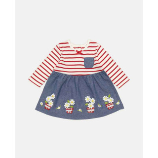 BLUKIDS HALJINA DRESS GIRL DAISY YDS/ BLUE HEAVEN