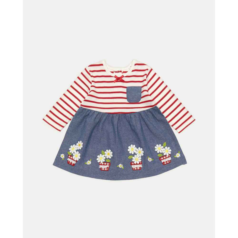 BLUKIDS HALJINA DRESS GIRL DAISY YDS/ BLUE HEAVEN