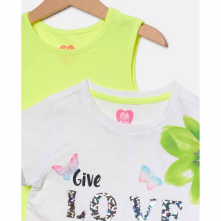 BLUKIDS HALJINA DRESS +BLAZING YELLOW
